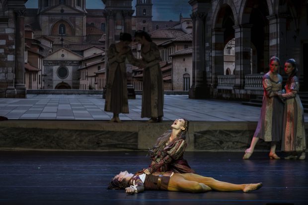 ANKARA, TURKIYE - JUNE 08: Performers take part in a performance of William ShakespeareÄôs timeless classic 'Romeo and Juliet' staged by the Imperial Russian Ballet Company in Ankara, Turkiye, on June 8, 2026. Founded in 1994 by former Bolshoi Theatre soloist Gediminas Taranda, the company presents its acclaimed ballet adaptation to audiences in the Turkish capital. Binnur Ege Gurun Kocak / Anadolu