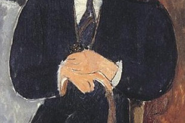 Modigliani Seated Man with a Cane,1918